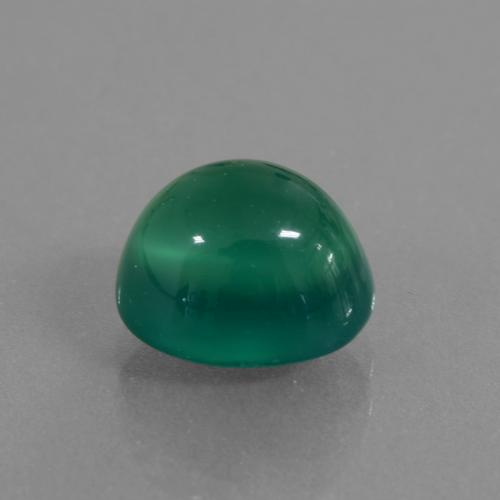 Agata Verde medio naturale da 2.66 ct, Taglio ovale, Traslucido