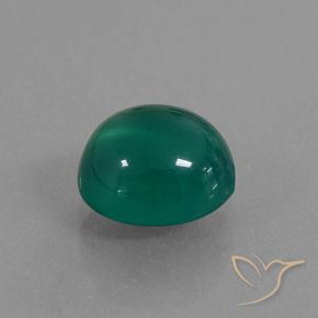 Agata Verde naturale da 2.25 ct, Ovale, Traslucido