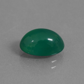 Agata Verde giallastro naturale da 2.31 ct, Taglio ovale, Traslucido