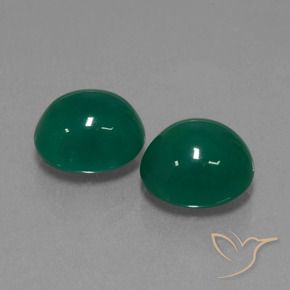 Gemme di Agata Verde foresta naturale da 7.49 ct, Ovale, Traslucido