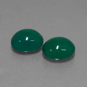 Agata naturale verde da 6,00 ct, taglio ovale, traslucido