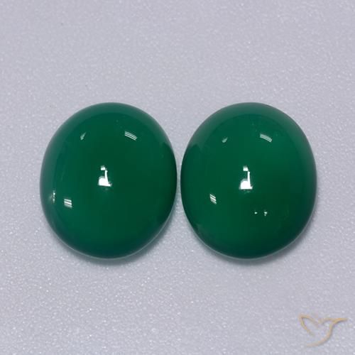 5.98ctw Naturale Verde medio Agata, Ovale, Traslucido
