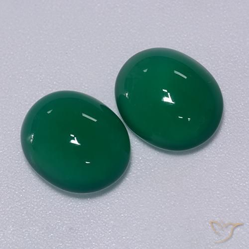 Gemme di Agata Verde medio naturale da 5.98 ct, Ovale, Traslucido