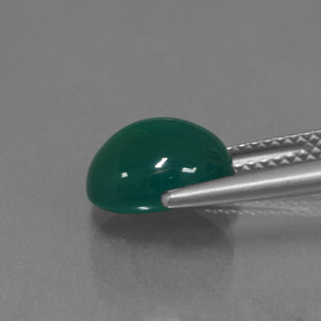 Agata Verde naturale da 3.00 ct, Taglio ovale, Traslucido
