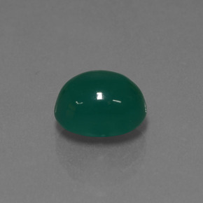 Agata Verde naturale da 2.95 ct, Taglio ovale, Traslucido