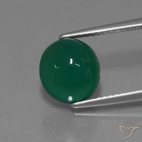 3.42ct Naturale Verde giallastro Agata, Ovale, Traslucido