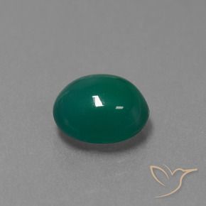 Agata Verde naturale da 3.54 ct, Ovale, Traslucido