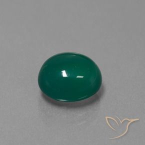 Agata Verde naturale da 3.46 ct, Ovale, Traslucido