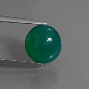 Agata Verde naturale da 2.80 ct, Taglio ovale, Traslucido