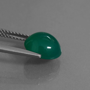 Agata Verde naturale da 2.80 ct, Taglio ovale, Traslucido