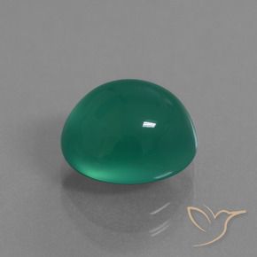 Agata Verde Pino naturale da 3.76 ct, Ovale, Traslucido