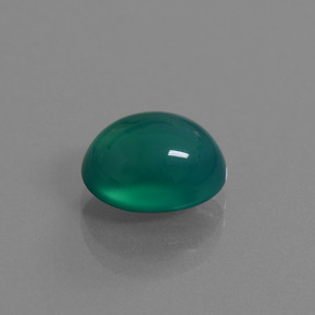 Agata Verde medio naturale da 3.57 ct, Taglio ovale, Traslucido