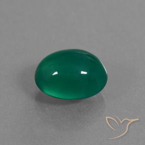 Agata Verde naturale da 3.12 ct, Ovale, Traslucido