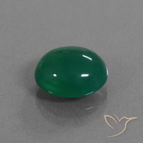 Agata Verde naturale da 3.37 ct, Ovale, Traslucido