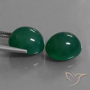 Gemme di Agata Verde naturale da 17.12 ct, Ovale, Traslucido