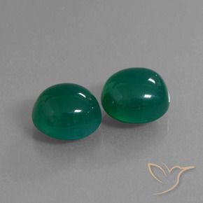 Gemme di Agata Verde naturale da 16.35 ct, Ovale, Traslucido