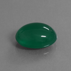 Agata Verde giallastro naturale da 6.62 ct, Taglio ovale, Traslucido