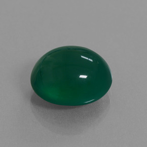 Agata Verde naturale da 9.18 ct, Taglio ovale, Traslucido