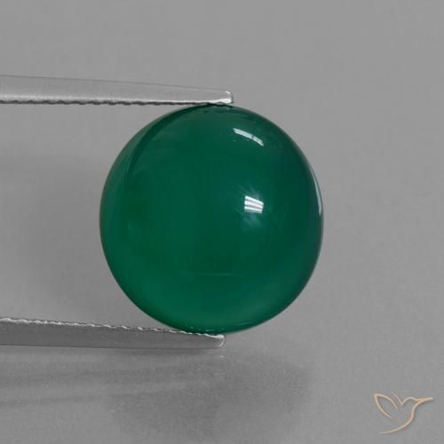 8.09ct Naturale Verde Agata, Ovale, Traslucido