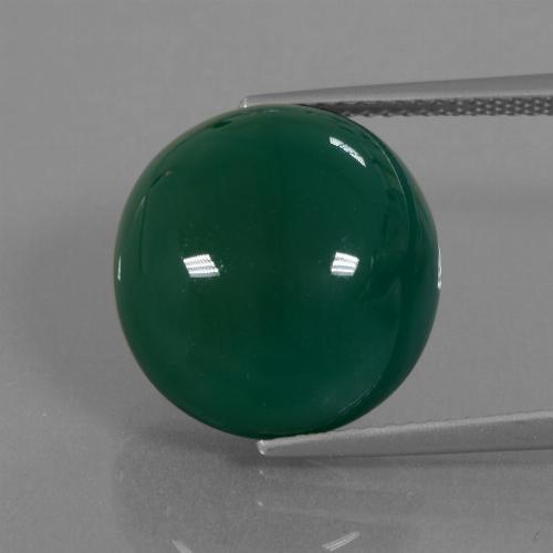 Agata Verde naturale da 13.14 ct, Taglio ovale, Traslucido