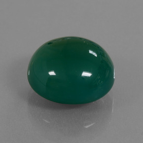 Agata Verde naturale da 13.14 ct, Taglio ovale, Traslucido