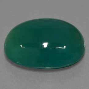 Agata naturale verde da 23,14 ct, taglio ovale, traslucido