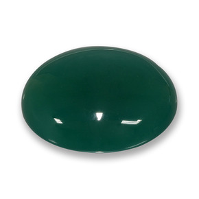 Agata naturale verde da 42,59 ct, taglio ovale, traslucido