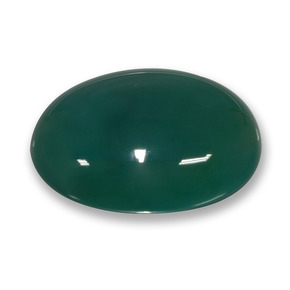 Agata Verde freddo naturale da 42.52 ct, Taglio ovale, Traslucido