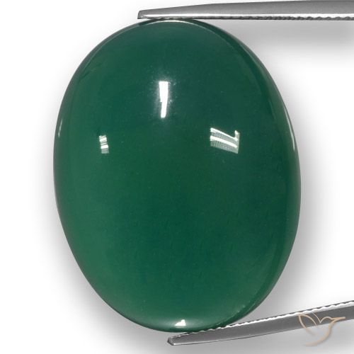 53.13ct Naturale Verde Agata, Ovale, Traslucido