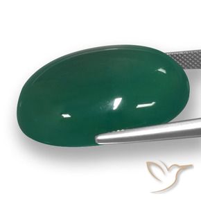 Agata Verde naturale da 53.13 ct, Ovale, Traslucido