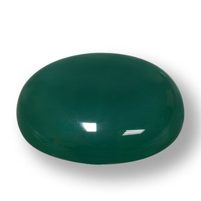 Agata Verde naturale da 187.05 ct, Taglio ovale, Traslucido