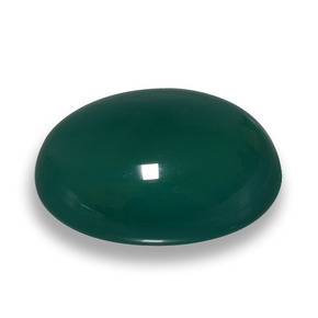 Agata naturale verde da 75,23 ct, taglio ovale, traslucido
