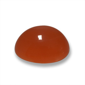 Agata Rosso arancione naturale da 4.98 ct, Taglio ovale, Traslucido