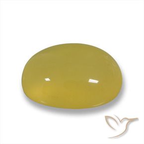 Agata Giallo miele naturale da 3.73 ct, Ovale, Traslucido