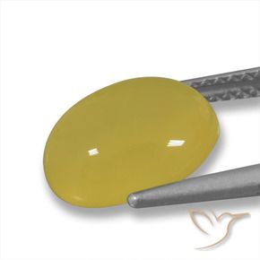 Agata Giallo miele naturale da 3.73 ct, Ovale, Traslucido