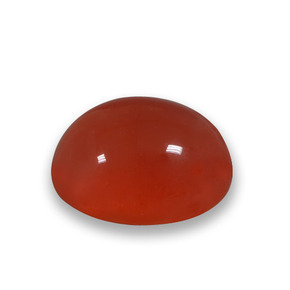 Agata naturale arancione da 4,64 ct, taglio ovale, traslucido