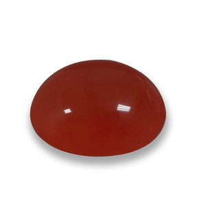 Agata naturale rosso da 5,87 ct, taglio ovale, traslucido