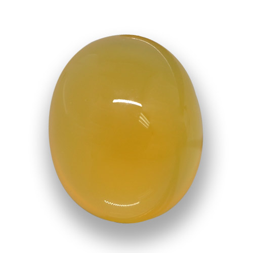 Agata naturale dorato da 4,82 ct, taglio ovale, traslucido