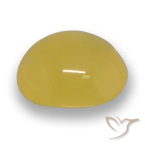 Agata Oro giallastro naturale da 6.30 ct, Ovale, Traslucido