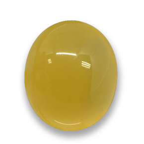 Agata Giallo naturale da 3.65 ct, Taglio ovale, Traslucido