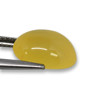 Agata Giallo naturale da 3.65 ct, Taglio ovale, Traslucido