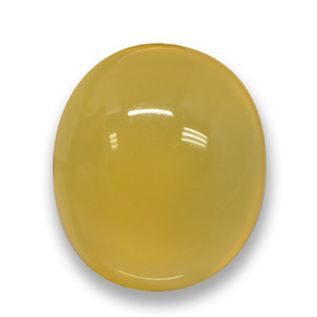 Agata naturale giallo da 2,98 ct, taglio ovale, traslucido