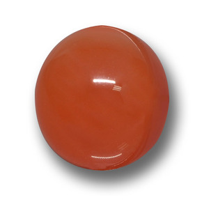Agata naturale rosso da 5,61 ct, taglio ovale, traslucido