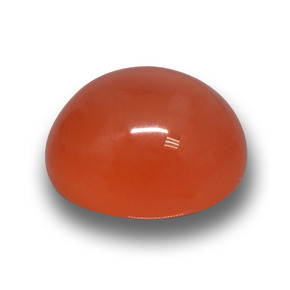 Agata naturale rosso da 5,61 ct, taglio ovale, traslucido