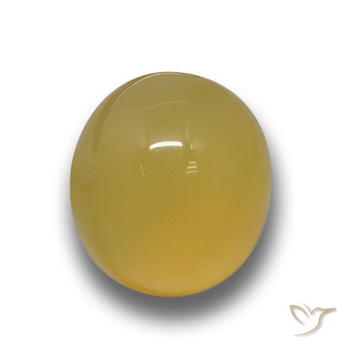 3.84ct Naturale Giallo miele Agata, Ovale, Traslucido