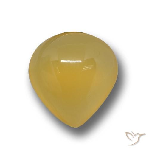 4.50ct Naturale Arancione-Oro Agata, Forma a pera, Traslucido, Photo A