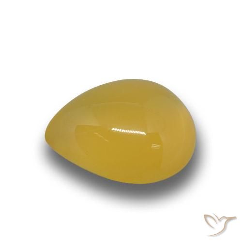 Agata Arancione-Oro naturale da 4.50 ct, Forma a pera, Traslucido