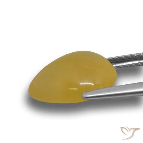 Agata Arancione-Oro naturale da 4.50 ct, Forma a pera, Traslucido