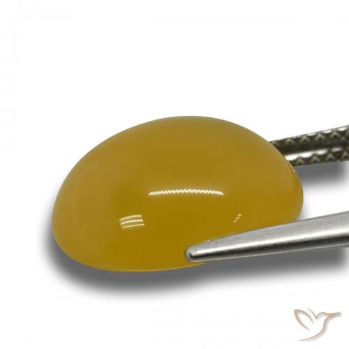 Agata Arancione-Oro naturale da 7.28 ct, Ovale, Traslucido
