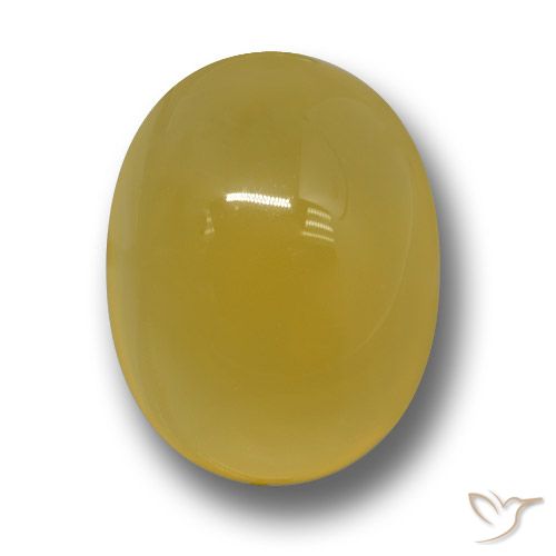 Pietra preziosa di agata gialla da 4,61 carati in vendita, Ovale Agata sciolta dall'India, Gemma naturale, 12,6 x 9,8 mm, Photo A